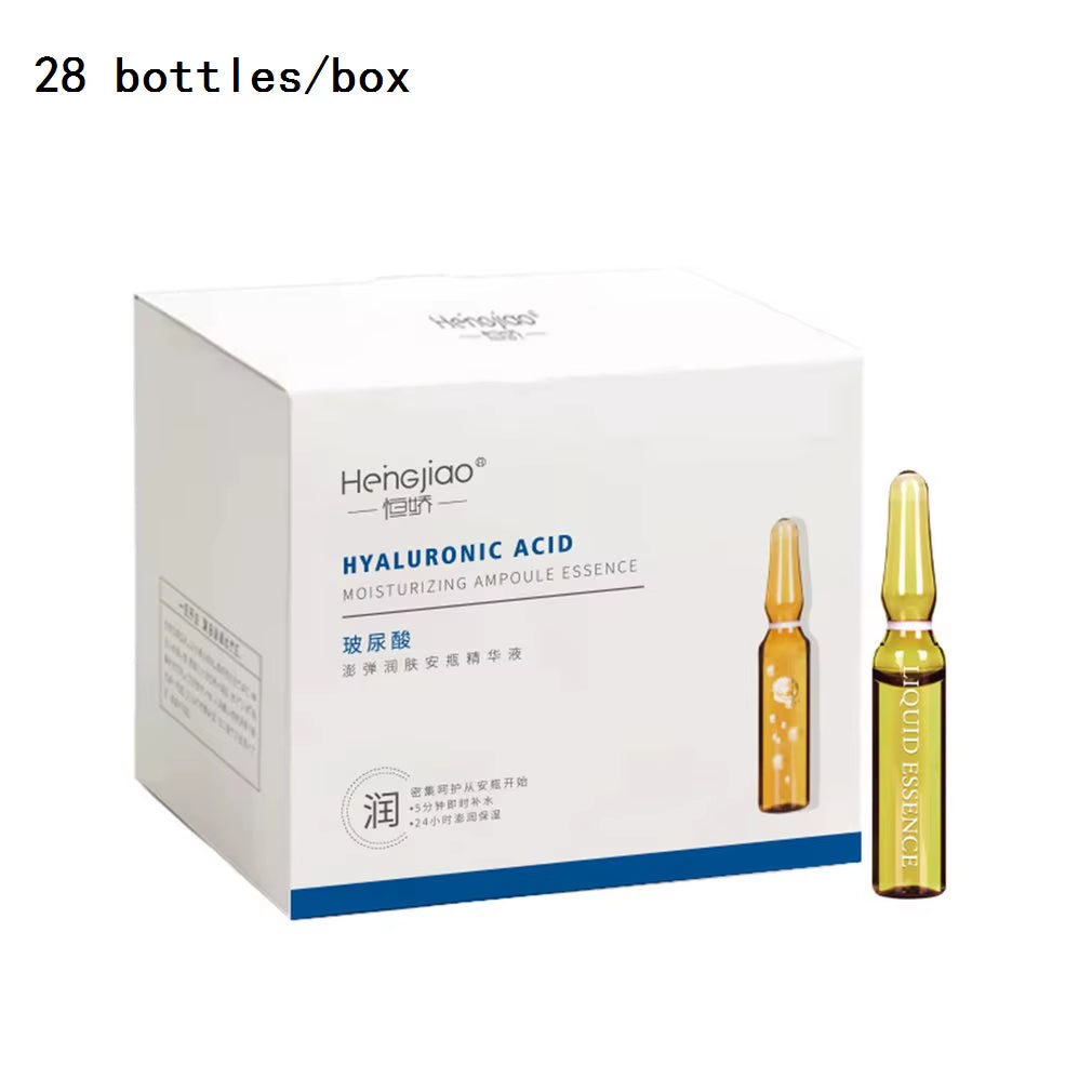 28 Bottles Fullerene Hyaluronic Acid Ampoule Face Serum Shrink Pores Anti-Ance Nicotinamide Whitening Moisturizing Wrinkle - Timeless Beauty