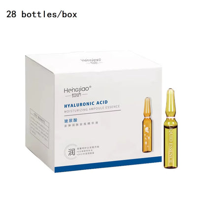 28 Bottles Fullerene Hyaluronic Acid Ampoule Face Serum Shrink Pores Anti-Ance Nicotinamide Whitening Moisturizing Wrinkle - Timeless Beauty