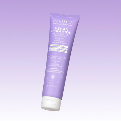 Face Wash Cleanser Vegan Ceramide Barrier Repair Extra Gentle for Daily Use Daily for Sensitive Skin, Fragrance Free, Calendula, Vegan &amp; Cruelty-Free Dermatologist Tested - Timeless Beauty