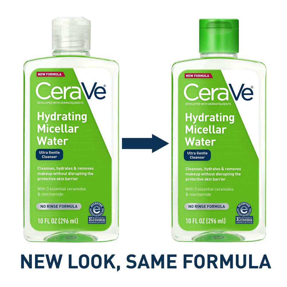 Micellar Water | New &amp; Improved Formula | Hydrating Facial Cleanser &amp; Eye Makeup Remover | Fragrance Free &amp; Non-Irritating | 10 Fl. Oz - Timeless Beauty
