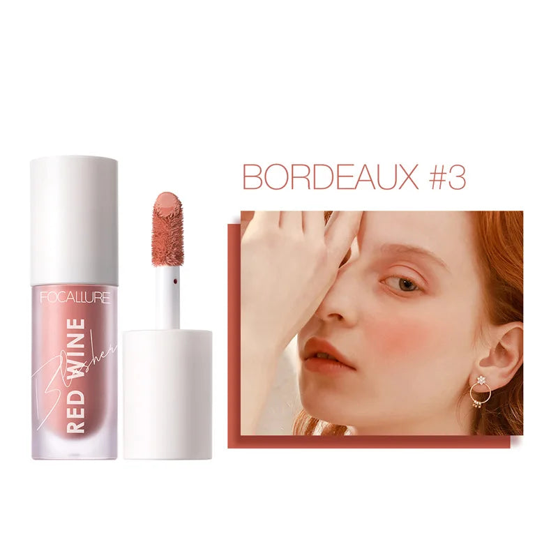 Face Liquid Blusher Natural Looking Matte Cheek Blush Cream Make up FA89