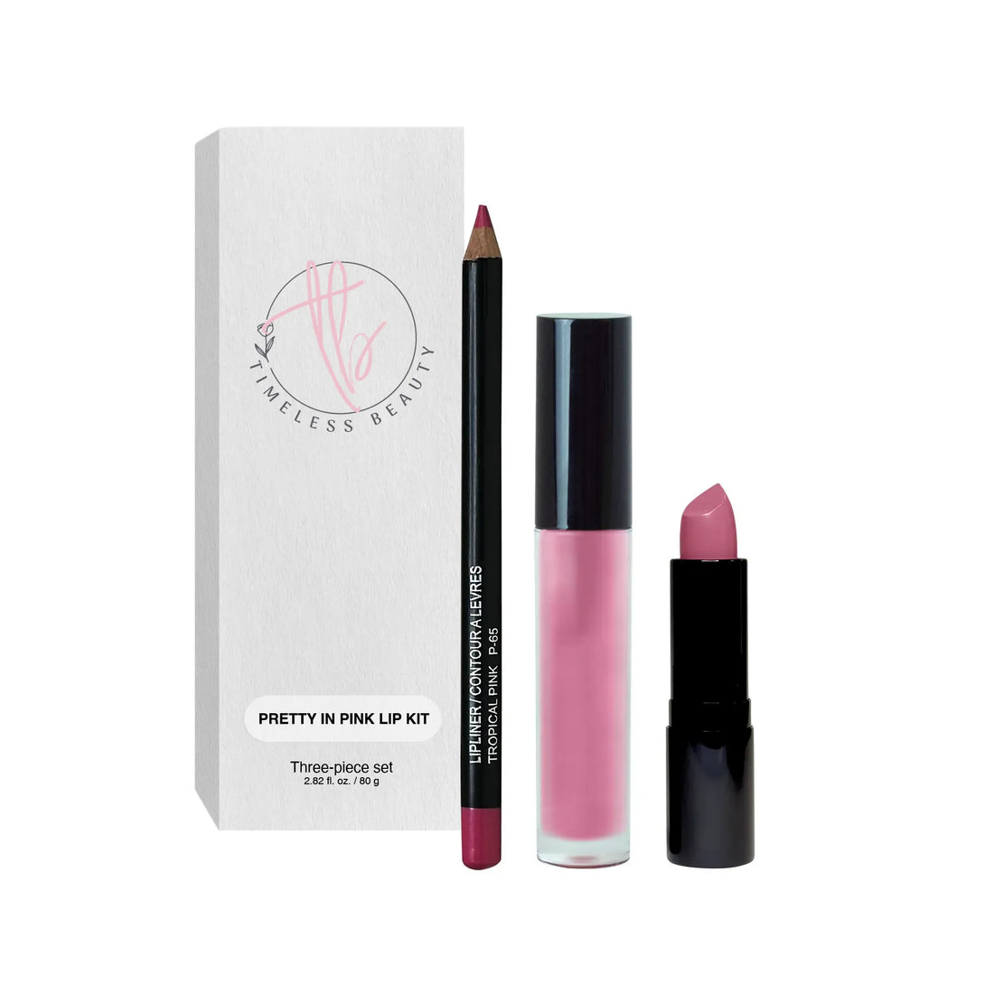 Pretty In Pink Kiss Kit 🌸💫Lip Kit - Pretty In Pink - Timeless Beauty
