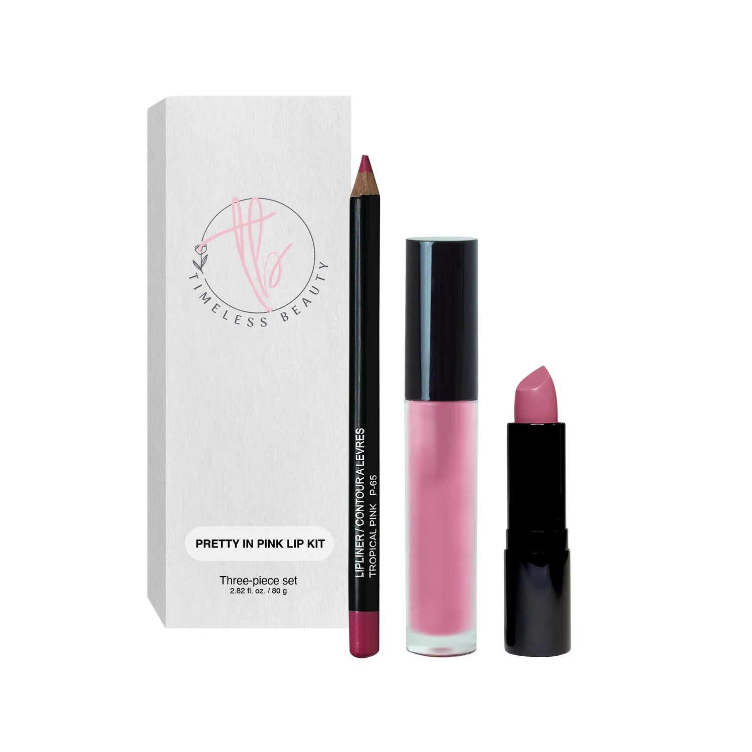 Pretty In Pink Kiss Kit 🌸💫Lip Kit - Pretty In Pink - Timeless Beauty