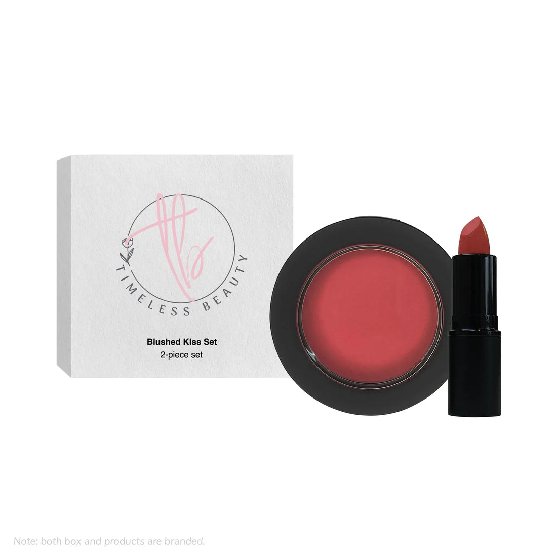 Blushed Kiss Set 💋, Swoon &amp; Sweep 🌸, Soft Lip + Cheek Glow 💗 - Timeless Beauty