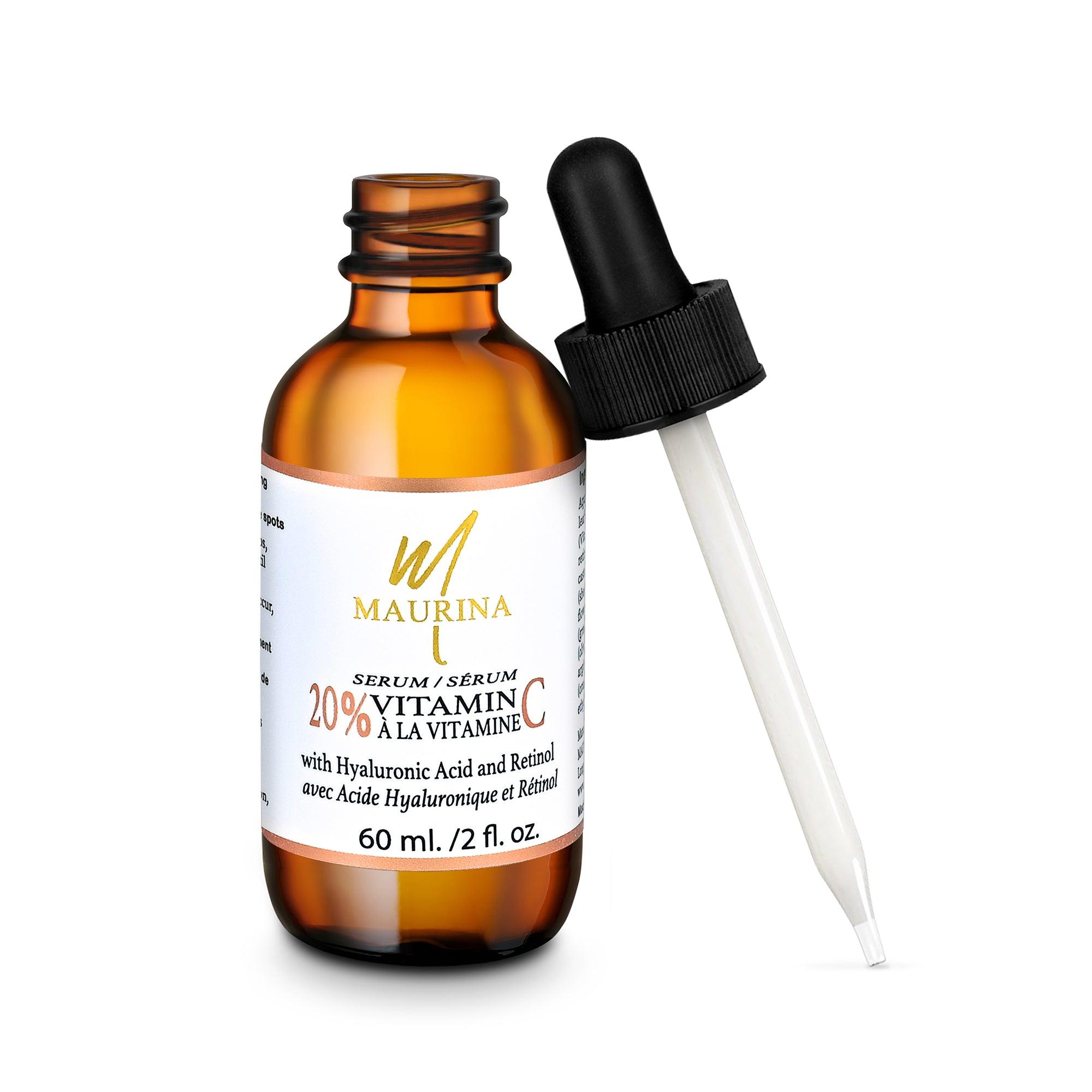 Face Serum - 20% Vitamin C Serum With Hyaluronic Acid And Retinol - Timeless Beauty
