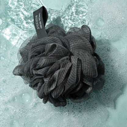Charcoal Bath Sponge, Black Loofah for Body Cleansing &amp; Exfoliating, for Adults, 1 Count - Timeless Beauty