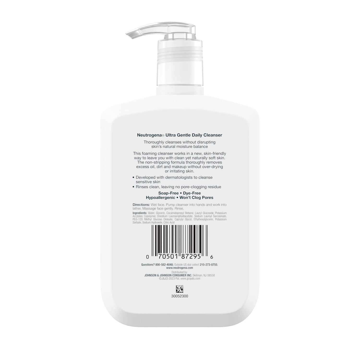 (2 Pack) Fragrance Free Ultra Gentle Foaming Face Wash, 12 Fl. Oz - Timeless Beauty