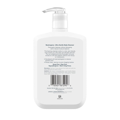(2 Pack) Fragrance Free Ultra Gentle Foaming Face Wash, 12 Fl. Oz - Timeless Beauty