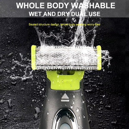 Electric Shaver for Men &amp; Women | Portable Full Body USB T-Shaped Blade Trimmer for Beard, Armpit &amp; More | Washable &amp; Rechargeable - Timeless Beauty