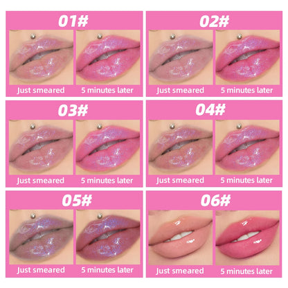 Lip Oil Magic Warm Color Changing Lipstick Balm Lip Glaze Transparent Moisturizing Lipgloss Shiny Glitter Lips Cosmetics