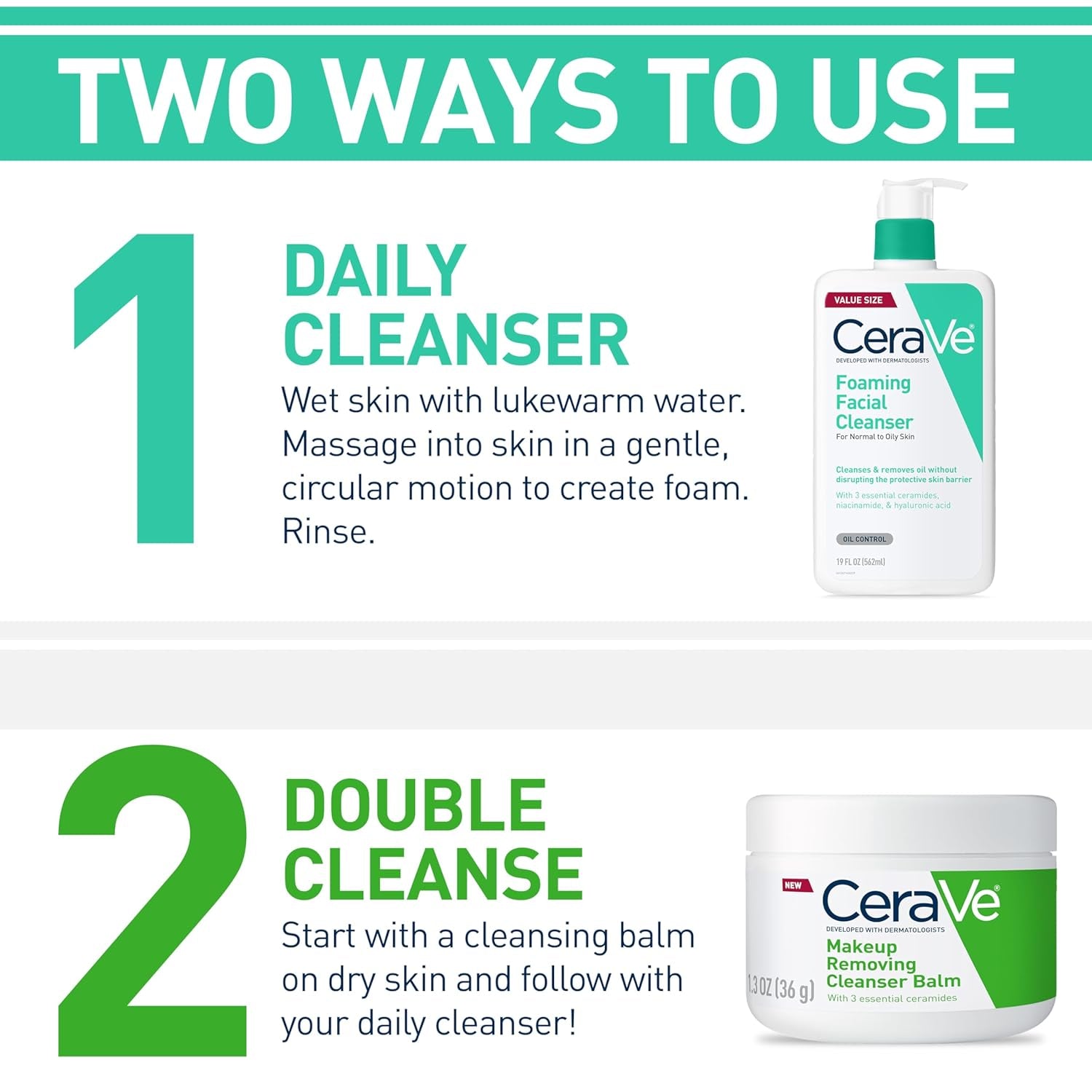 Foaming Facial Cleanser | Daily Face Wash for Oily Skin with Hyaluronic Acid, Ceramides, and Niacinamide| Fragrance Free | 16 Fluid Ounce - Timeless Beauty