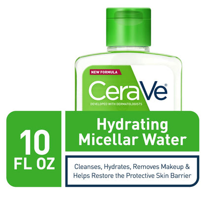 Micellar Water | New &amp; Improved Formula | Hydrating Facial Cleanser &amp; Eye Makeup Remover | Fragrance Free &amp; Non-Irritating | 10 Fl. Oz - Timeless Beauty