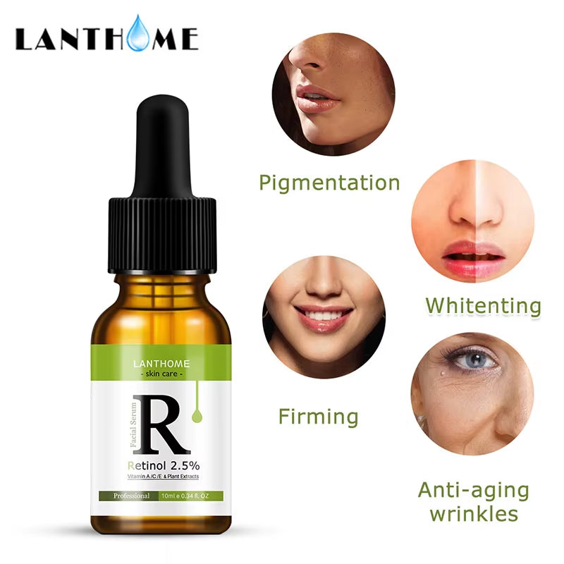 10Ml Retinol Facial Serum anti Wrinkle Fade Dark Spots Moisturizing Whitening Serum Essence Fade Acne Mark Face Skin Care - Timeless Beauty