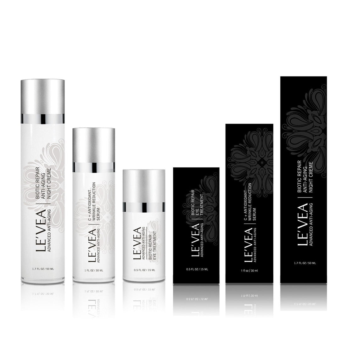 Ageless Beauty: Eye Repair Cream + Antioxidant Serum + Repair Night - Timeless Beauty