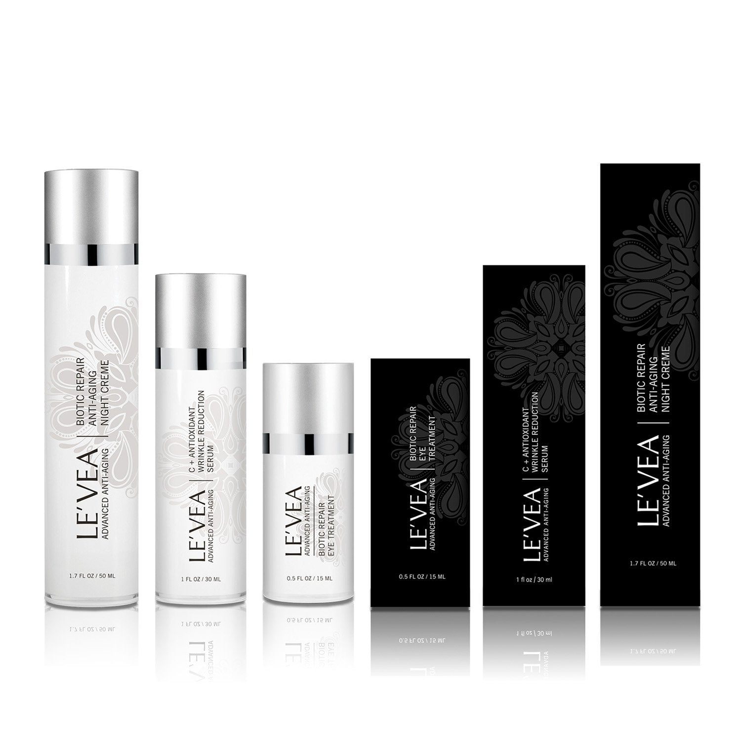 Ageless Beauty: Eye Repair Cream + Antioxidant Serum + Repair Night - Timeless Beauty