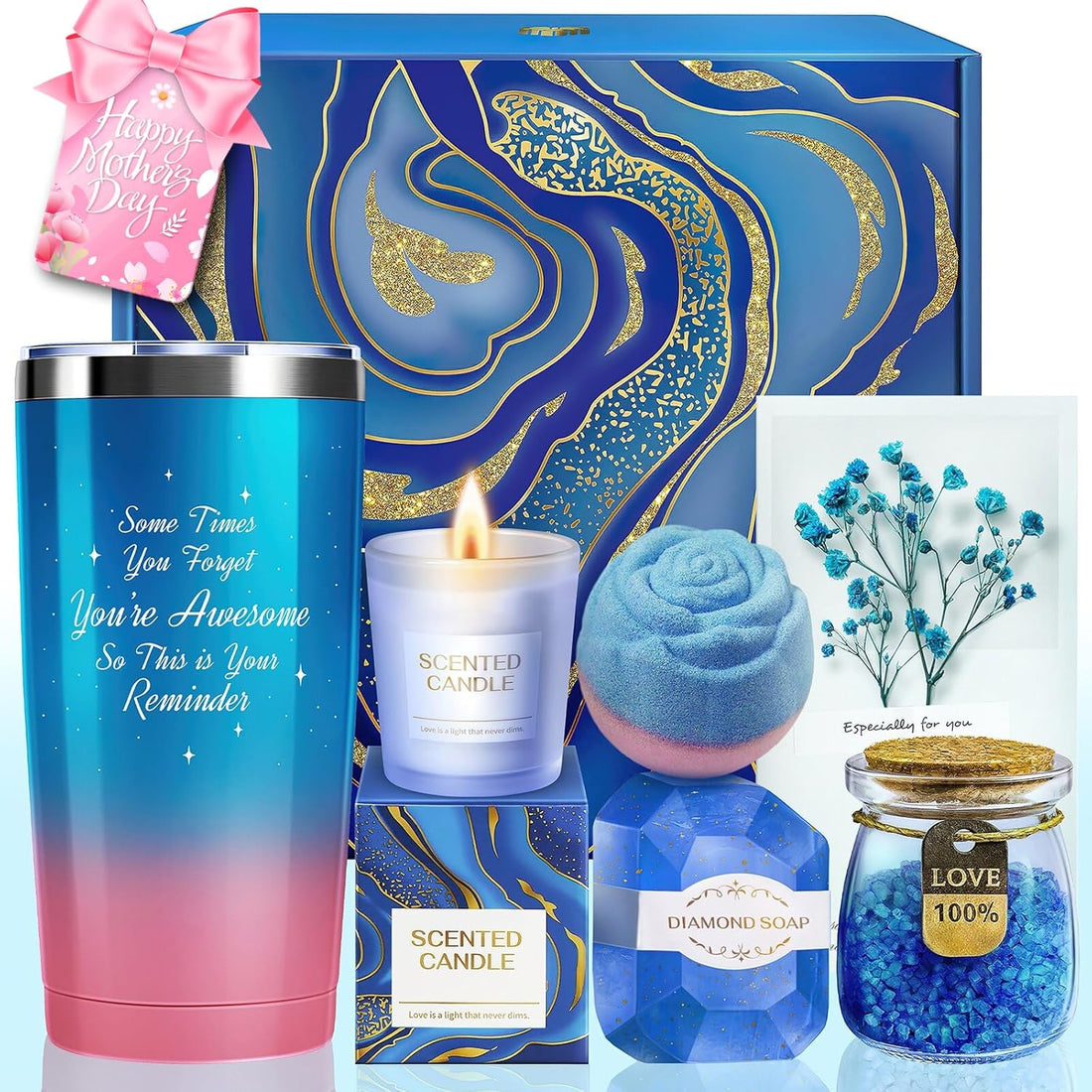 Gifts for Women, Birthday Gifts for Women, Mom, Friends, Wife, Girlfriend, Sister, Her, Gift Basket Set for Anniversary, Home SPA, Women Gifts - Ideal Christmas Gifts for Women - Timeless Beauty