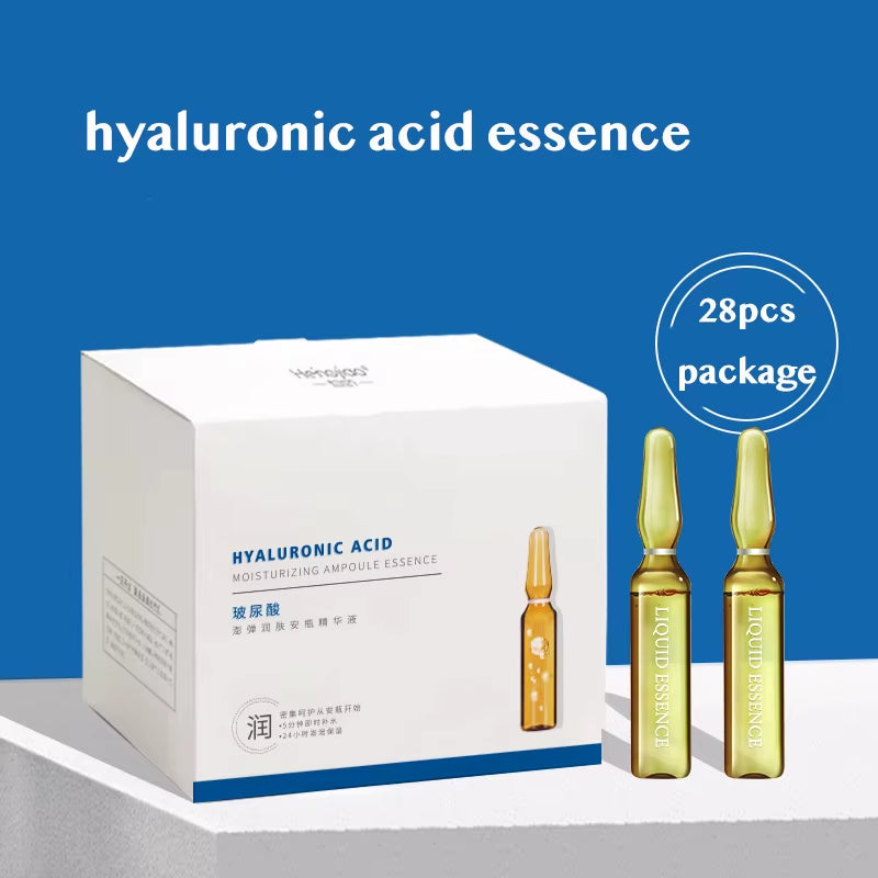 28 Bottles Fullerene Hyaluronic Acid Ampoule Face Serum Shrink Pores Anti-Ance Nicotinamide Whitening Moisturizing Wrinkle - Timeless Beauty