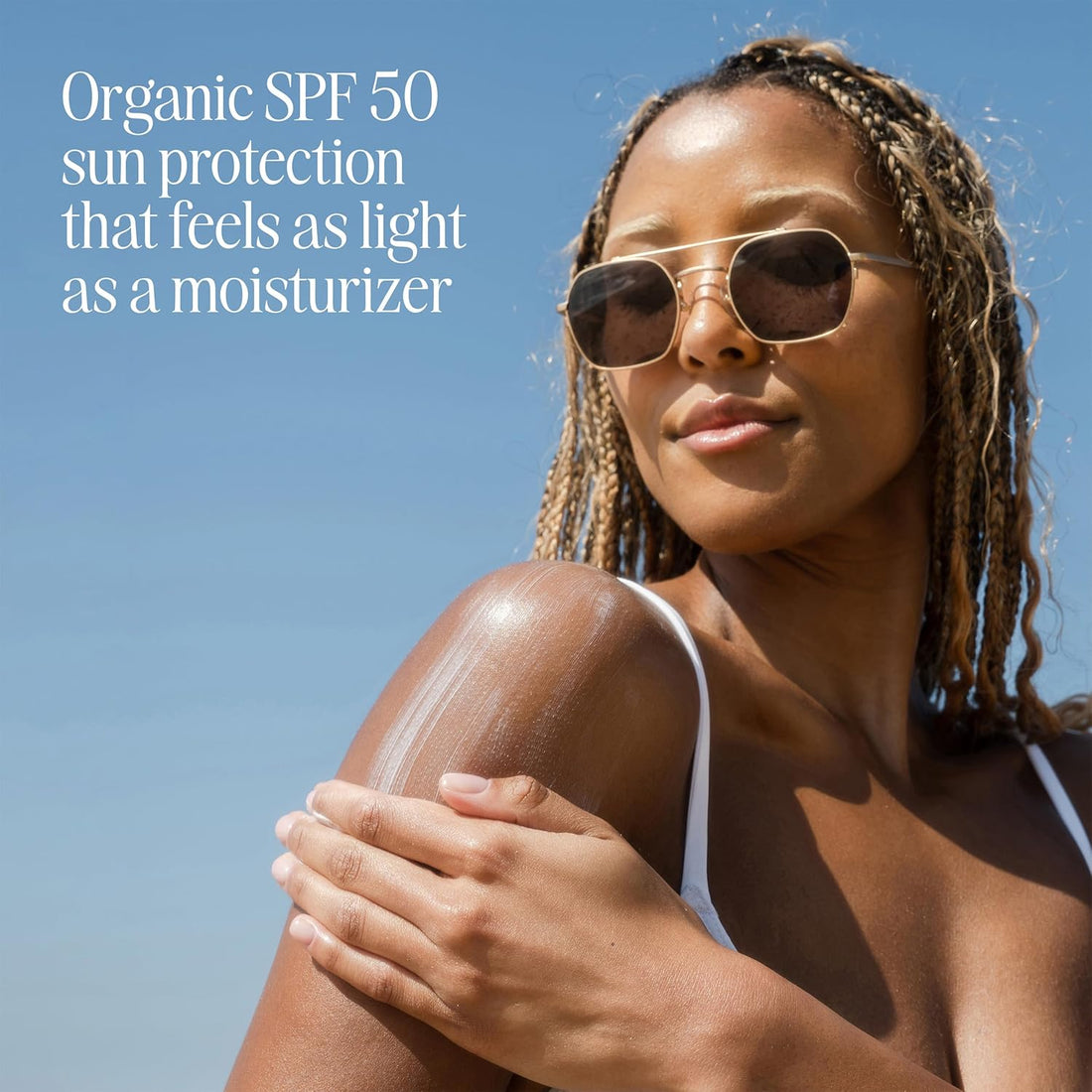 Organic Sunscreen SPF 50 Sunblock Body Lotion, Dermatologist Tested Skin Care for Daily Protection, Vegan and Gluten Free, Guava Mango - Timeless Beauty
