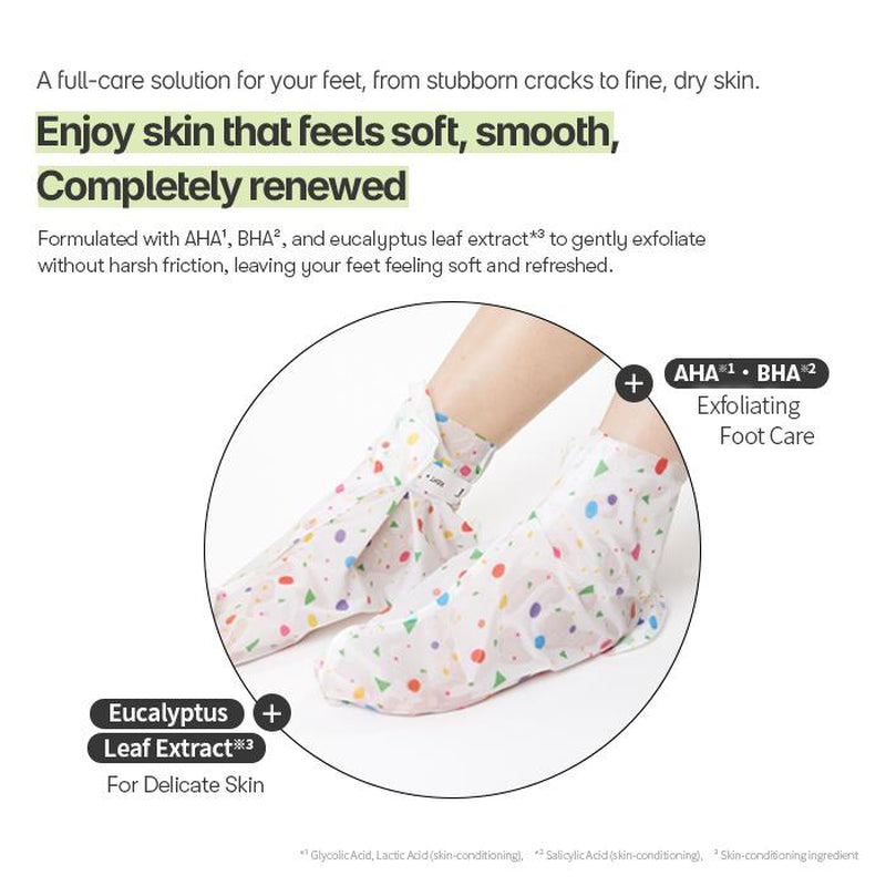 VT Cosmetics Reedle Shot Foot / Hand Peeling Mask | AHA + Cica Exfoliation for Silky Smooth Skin - Timeless Beauty