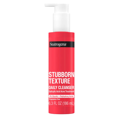 (2 Pack)  Stubborn Texture Daily Acne Facial Cleanser, 6.3 Fl. Oz