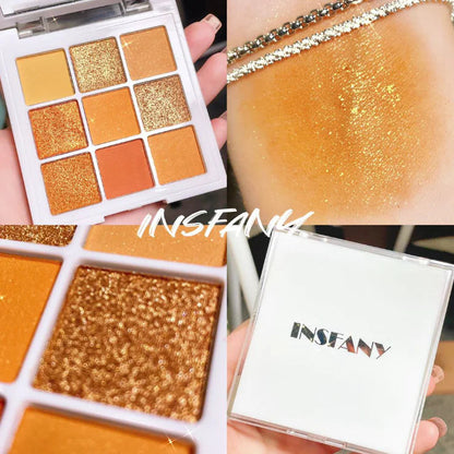 INSFANY 9-Color Sunset Eyeshadow Palette - Timeless Beauty