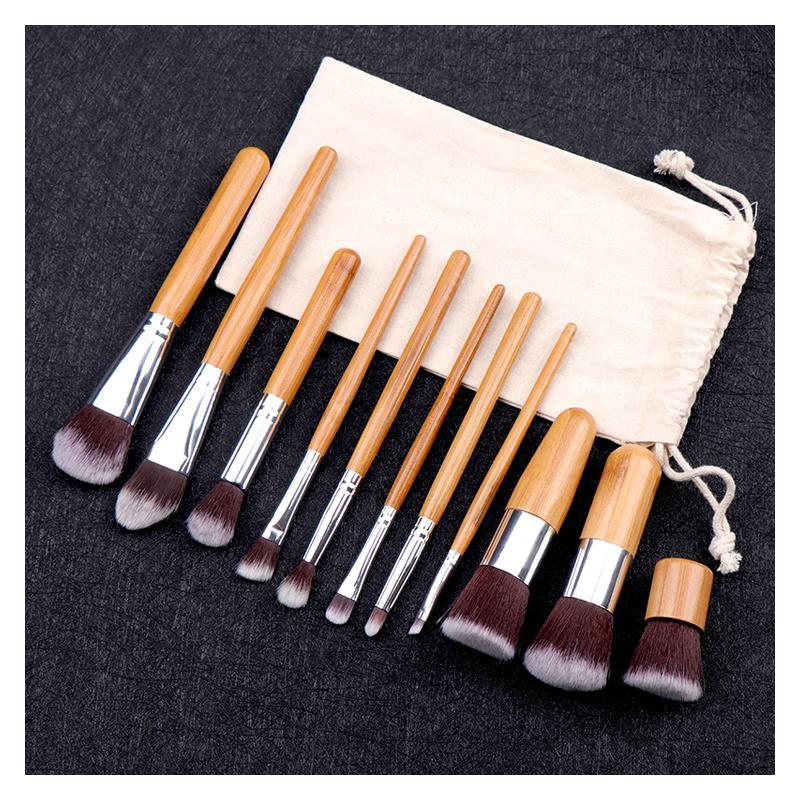Lucky Beauty Bamboo Brush Set of 11 pcs - Timeless Beauty