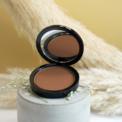 🍯 GoldenSweep - Bronzer in Caramel| Matte Finish, Buildable Glow | Vegan &amp; Talc-Free Formula - Timeless Beauty