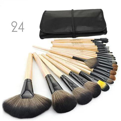 24 Piece High Quality Makeup Brush Set - Timeless Beauty