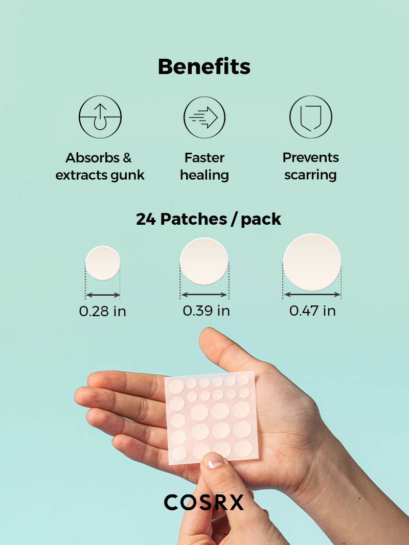 COSRX Acne Pimple Master Patch – 24 Patches Silver Abderus