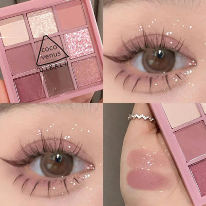 DIKALU Evening Glow 9-Color Eyeshadow Set - Timeless Beauty