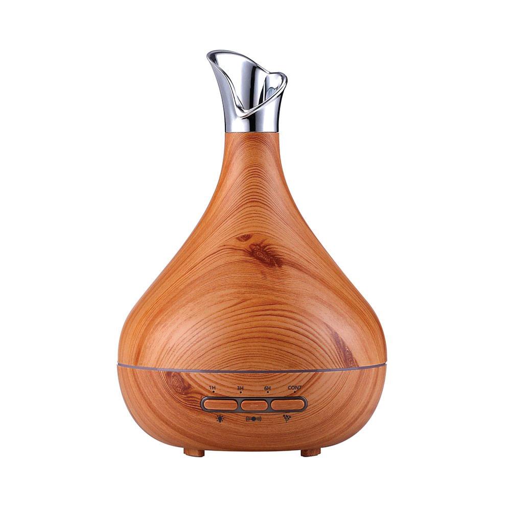 Essential Oil Aroma Diffuser Tulip Light Wood -Ultrasonic Mist - Timeless Beauty