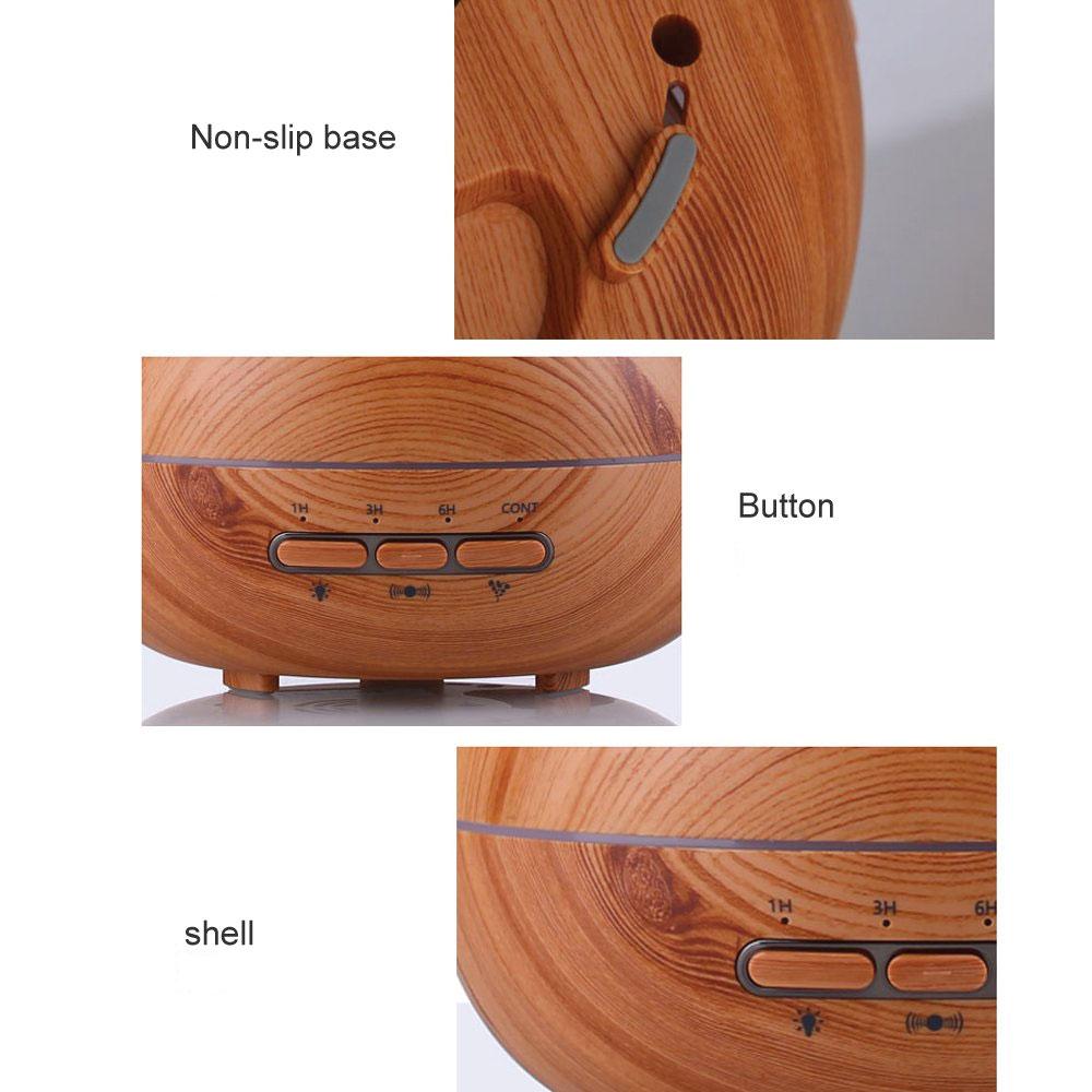 Essential Oil Aroma Diffuser Tulip Light Wood -Ultrasonic Mist - Timeless Beauty