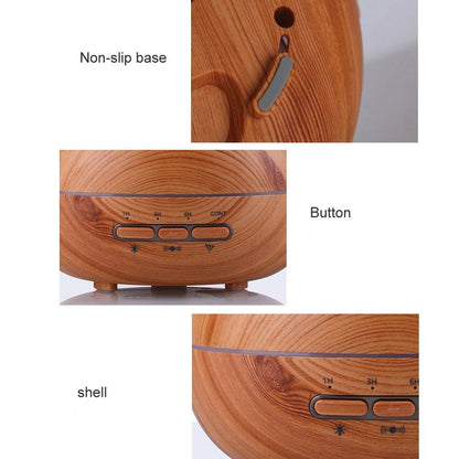 Essential Oil Aroma Diffuser Tulip Light Wood -Ultrasonic Mist - Timeless Beauty