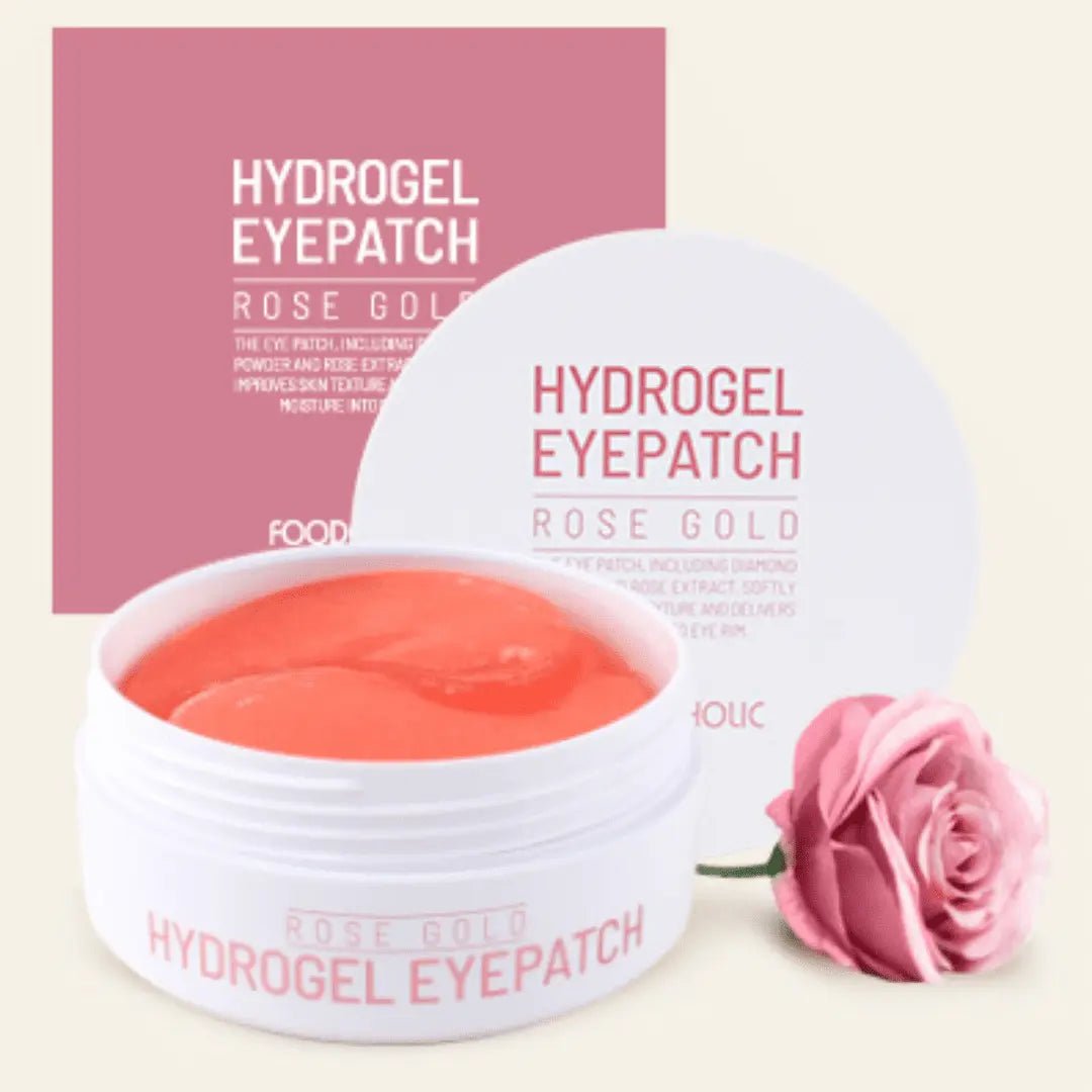 Foodaholic Hydrogel Eye Patch Rose Gold Harlequin Chestnut