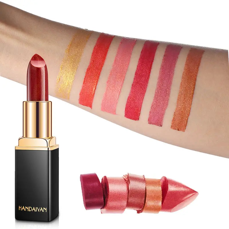 Lustrous Color-Shift Gilded Lipstick - Timeless Beauty