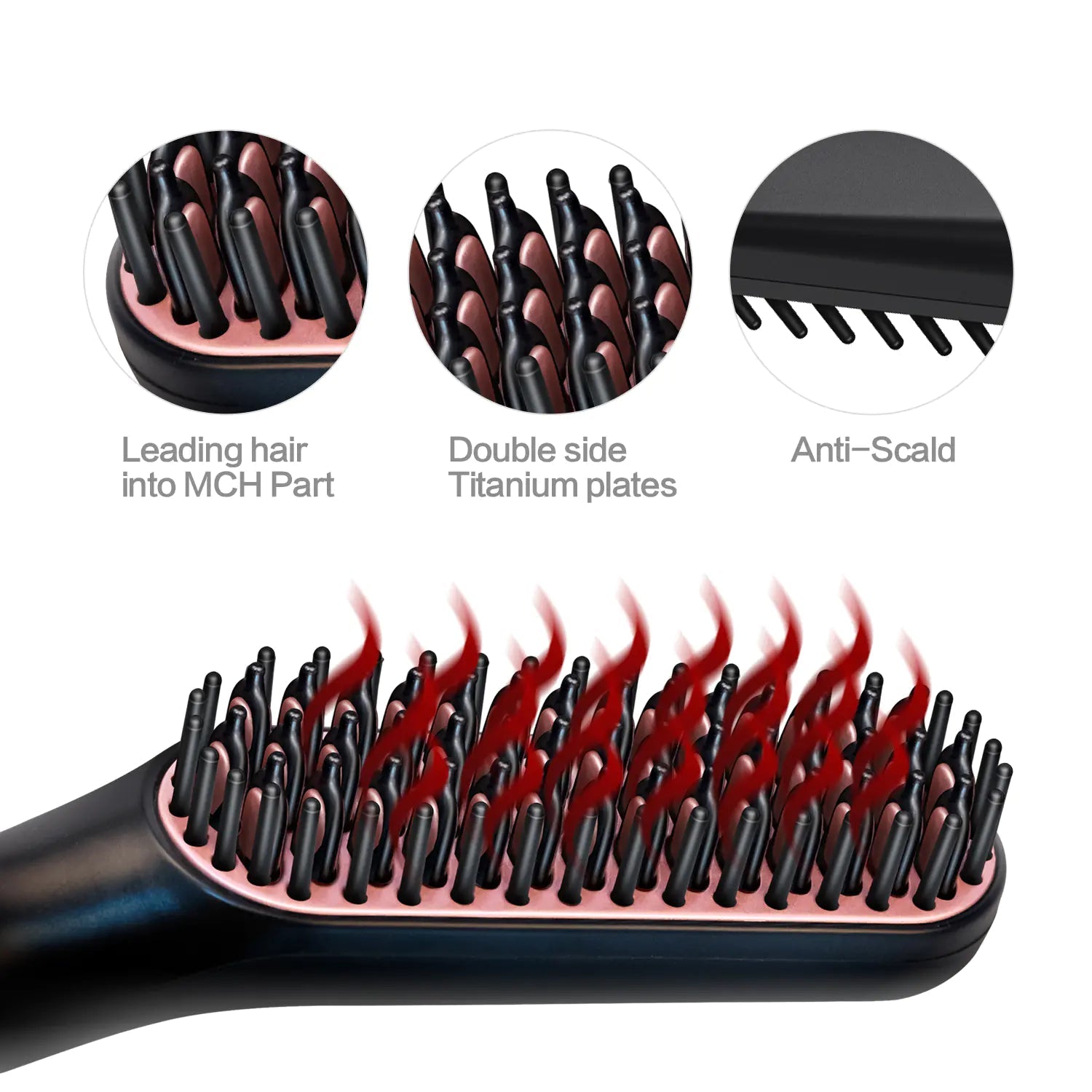Sleek Style Brush &amp; Beard Comb Kit - Timeless Beauty