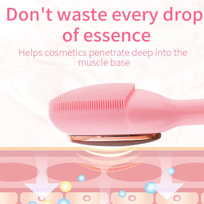 Facial Cleansing Brush Electric Sonic Face Brush For Makeup Maroon Asteria