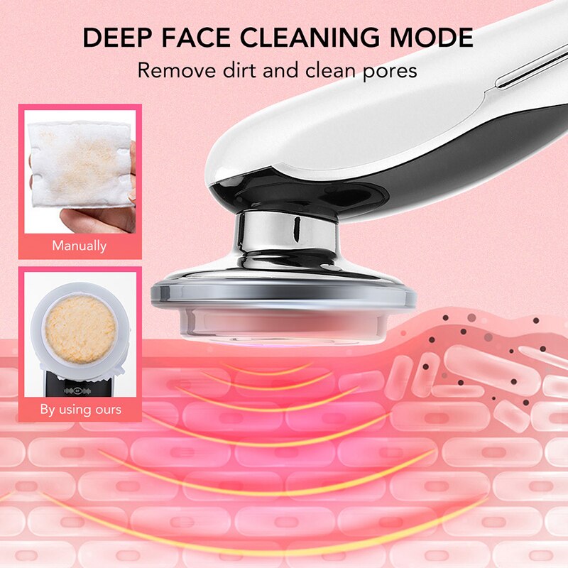 7 In 1 RF Face Massager Skin Rejuvenation Mesotherapy Facial Lifting - Timeless Beauty