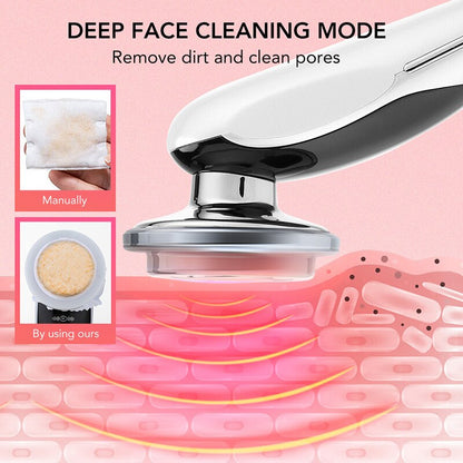7 In 1 RF Face Massager Skin Rejuvenation Mesotherapy Facial Lifting - Timeless Beauty