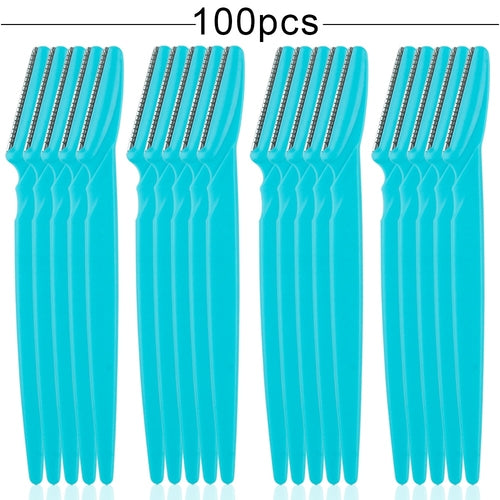 100Pcs Eyebrow Cutting Knife Blades Shaver Women Face Trimmer Hair