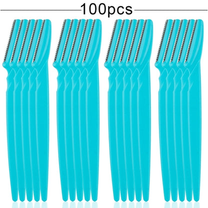 100Pcs Eyebrow Cutting Knife Blades Shaver Women Face Trimmer Hair