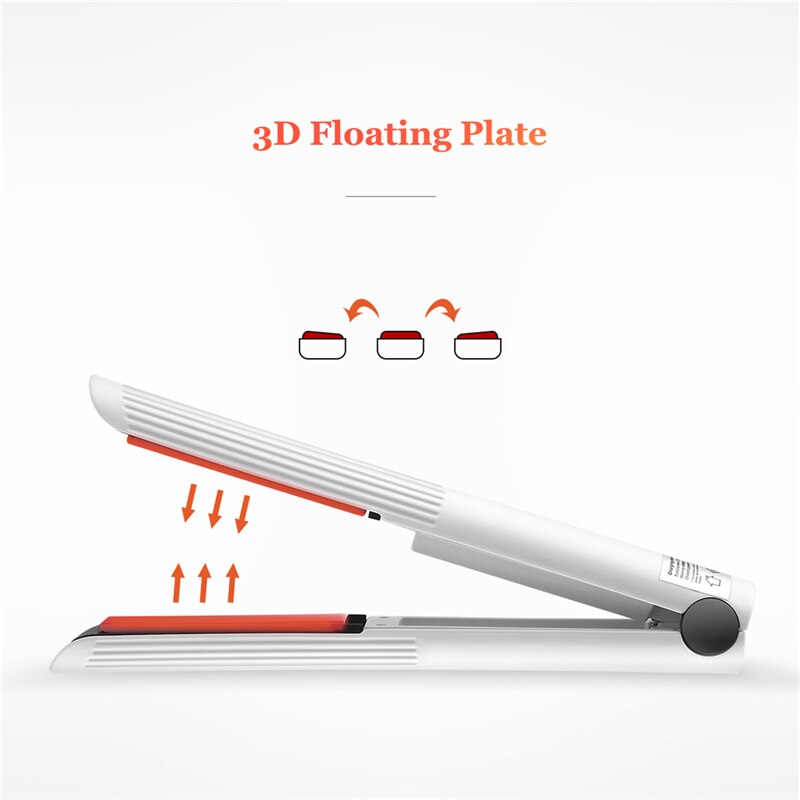 Rechargeable Hair Straightener Cordless Flat Iron Curler Ceramic - Timeless Beauty