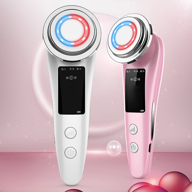 7 In 1 RF Face Massager Skin Rejuvenation Mesotherapy Facial Lifting - Timeless Beauty