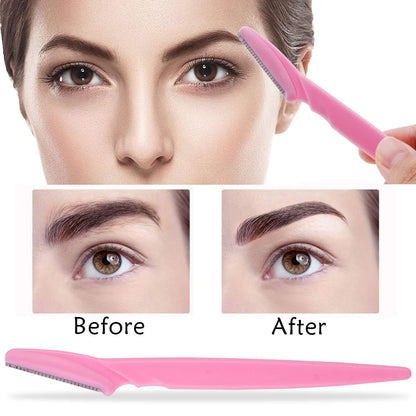 100Pcs Eyebrow Cutting Knife Blades Shaver Women Face Trimmer Hair Maroon Asteria