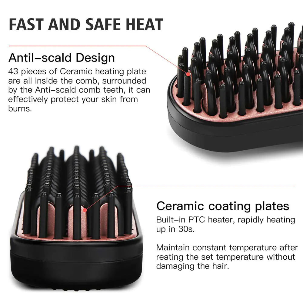 Sleek Style Brush &amp; Beard Comb Kit - Timeless Beauty