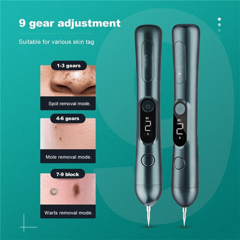 LCD Plasma Pen Freckle Remover 9 Gears Dark Spot Remover Mole Spot - Timeless Beauty