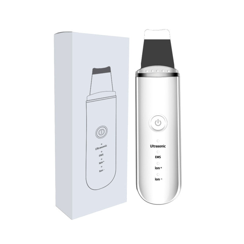 New Ultrasonic Ion Face Cleansing Skin Scrubber Peeling Shovel EMS - Timeless Beauty