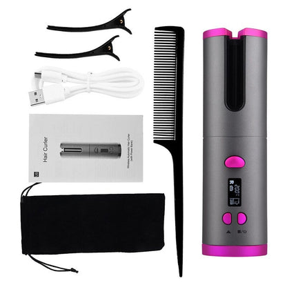 Cordless Automatic Hair Curler Iron Wireless Curling Iron USB - Timeless Beauty