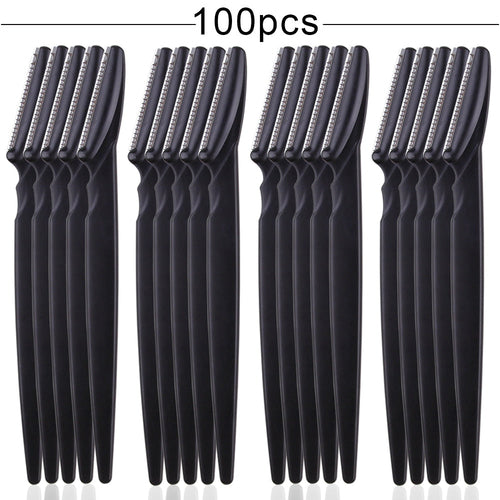 100Pcs Eyebrow Cutting Knife Blades Shaver Women Face Trimmer Hair