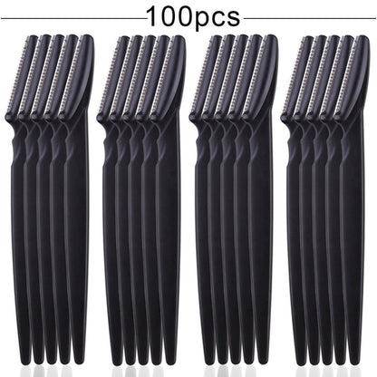 100Pcs Eyebrow Cutting Knife Blades Shaver Women Face Trimmer Hair